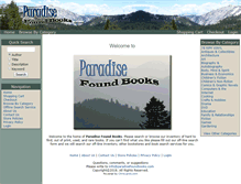 Tablet Screenshot of paradisefoundbooks.com